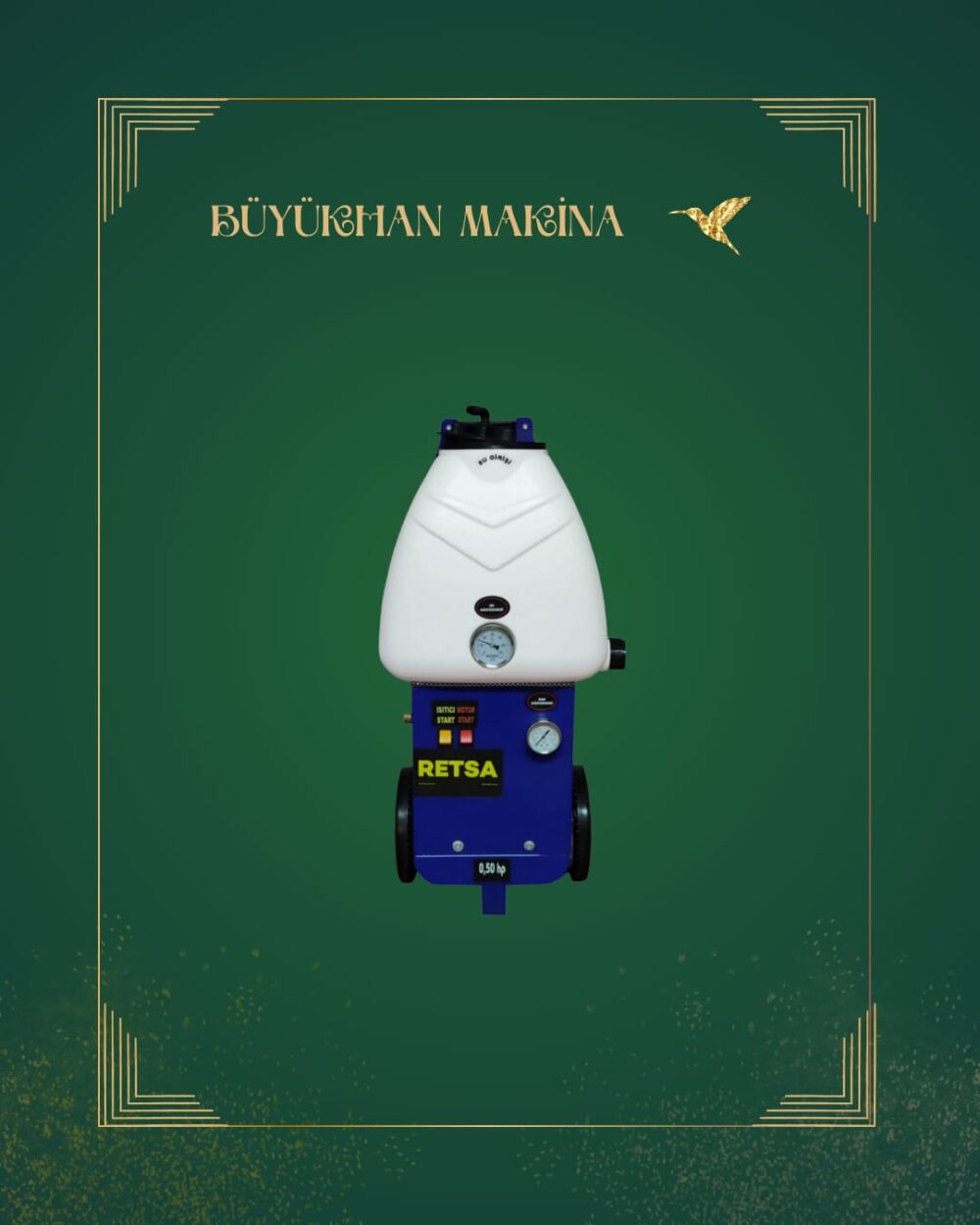 0.50 HP eko Petek temizleme makinesi